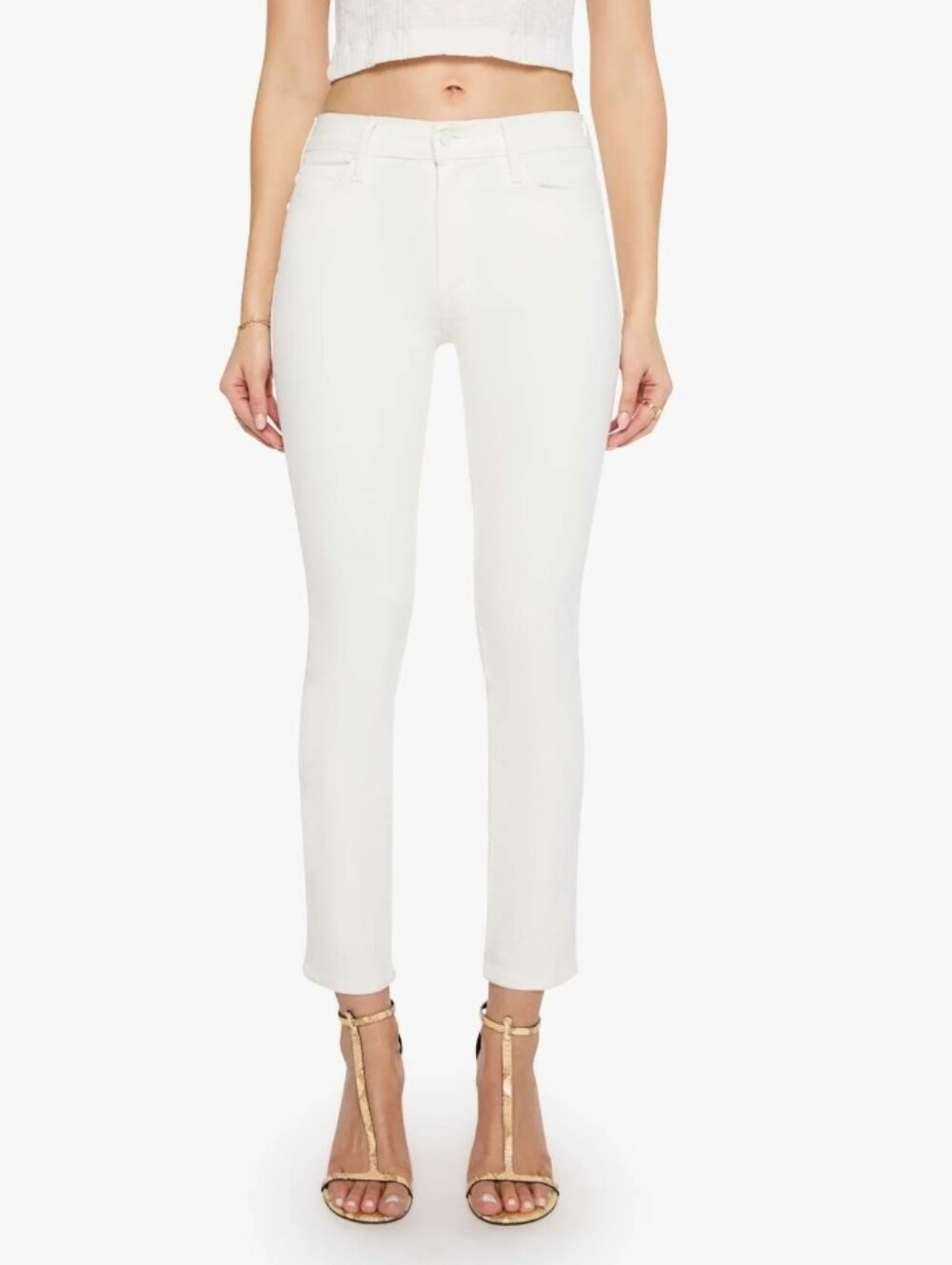 Mother The Mid Rise Ankle Dazzler Jeans In Fairest Of Them All Plus Size 33